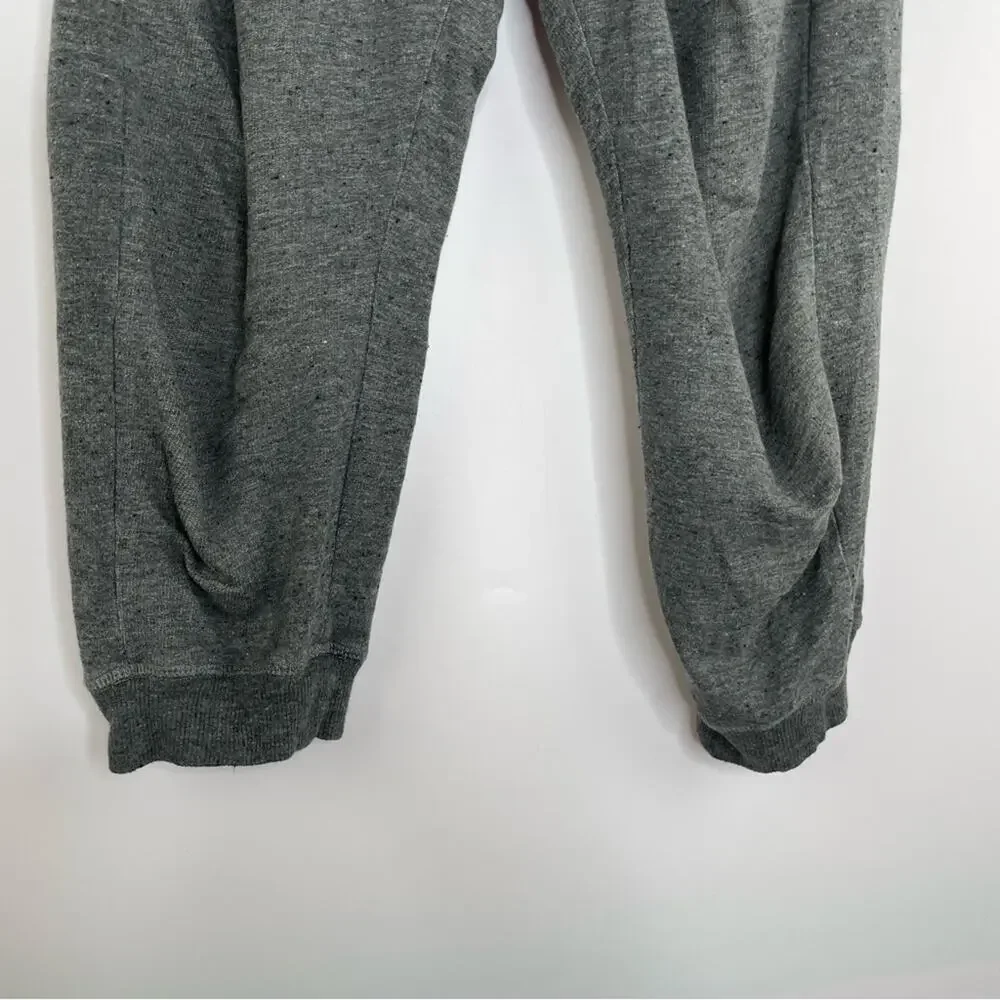 Alo gray cropped joggers sweat pants size Small Petite